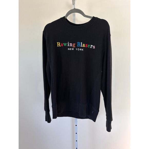 Rowing Blazers Unisex Spellout Crewneck Black Size Medium - Picture 5 of 10